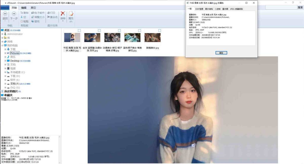 cPicture(支持RAW格式的图片管理软件) v4.7 中文绿色单文件版 第1张